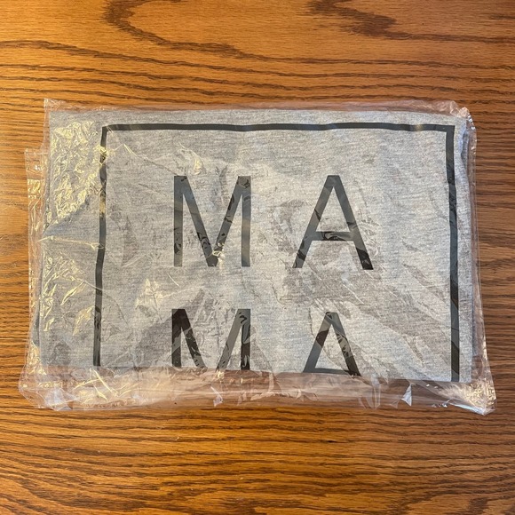 Mama Square T Shirt In Heather Gray Size Medium New - Picture 8 of 9